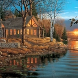 Puzzle COBBLE HILL Détente au bord du lac 1000 pièces