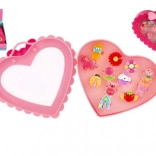 Ensemble de bagues réglables en plastique - divers motifs