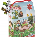 Puzzle Ferme 30 pièces 29 × 18 cm