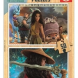 Puzzle en bois Raya et le dragon 2x50 pièces