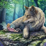 Puzzle Loup et fée 500 pièces