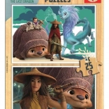 Puzzle en bois RAYA ET LE DERNIER DRAGON 2×25 pièces – EDUCA