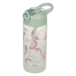 Bouteille Tritan avec paille Arc-en-ciel 500 ml