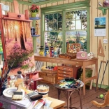 Puzzle Ravensburger Mon refuge : atelier de jardin 1000 pièces