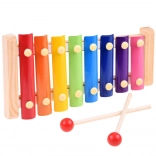 Xylophone coloré pour enfants en bois