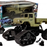 Pickup tout-terrain RC 1:12 à chenilles, jaune