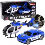 Set de jeu Police : Voiture et Hélicoptère