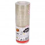 Ruban adhésif transparent 18 mm x 30 m - lot de 8 pièces