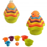 Pyramide colorée pour enfants 14x12x12 cm