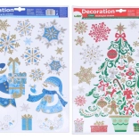 Décorations de fenêtre de Noël 41 × 29 cm