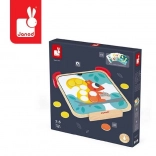 Puzzle magnétique en bois avec tableau J’apprends les couleurs JANOD