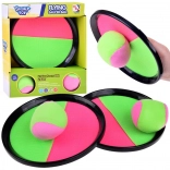 Set attrape-et-lance avec velcro – 2 palettes et 2 balles pour le jeu en plein air