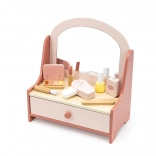 Coiffeuse en bois pour enfants avec accessoires