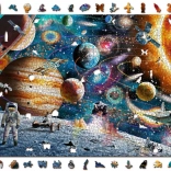 WOODEN CITY Puzzle en bois Odyssée spatiale 2-en-1, 2000 pièces ECO
