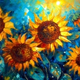 Enjoy puzzle Rencontre des tournesols 1000 pièces