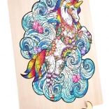 GRAFIX puzzle de contour licorne, 130 pièces