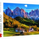 Puzzle Val di Funes, Dolomites – 1500 pièces Trefl