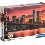 puzzle 1500 pièces compact east river au crépuscule
