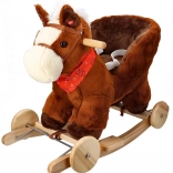 Cheval à bascule avec roulettes et siège