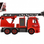 Camion de pompiers à visser 36 cm avec lumière et son, projette de l’eau