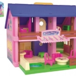 Maison de poupée en plastique 37 cm Play House avec accessoires