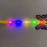 Baguette papillon avec effets lumineux 38 cm