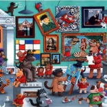 Puzzle ANATOLIAN artistes chats et chiens 260 pièces