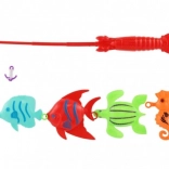 Teddies jeu de pêche pour enfants avec canne et petits poissons