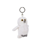 porte-clés peluche chouette Harfang 8 × 6 cm blanc