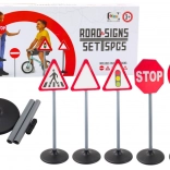 Set de panneaux de signalisation pour l’apprentissage, 5 pièces, 70 cm