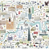 Puzzle Gibsons carte de Londres 1000 pièces