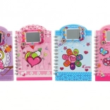 Carnet avec motifs féminins et miroir, ligné, 9,5 × 14 cm