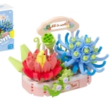 Kit de construction KOCO magie des succulentes, mini décoration en plastique 271 pièces