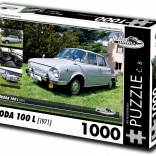 Puzzle voitures rétro Škoda 100 L 1000 pièces