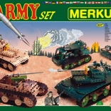 Set de construction Merkur Army 674 pcs, boîte à deux couches 36 × 27 × 5,5 cm