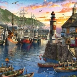 Puzzle Lever du soleil dans le port 500 pièces Ravensburger