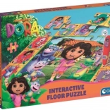 Puzzle de sol avec stylo interactif DORA l’exploratrice – 24 pièces