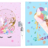 Carnet souvenir avec serrure 15 × 21 cm, 80 pages