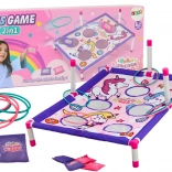 Jeu 2-en-1 Lancer d’anneaux et de sachets - Tableau Licorne