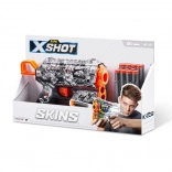 X-Shot Skins Flux – blaster en mousse avec 8 fléchettes