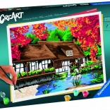 creart premium : moulin – peinture par numéros