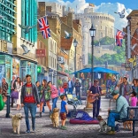 Puzzle Visite du château de Windsor 1000 pièces GIBSONS