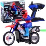 Moto tout-terrain de course radiocommandée