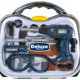 Set d’outils pour enfants vert dans une valisette