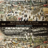 Puzzle Gare de Waterloo en 1848 et 1948, 1000 pièces