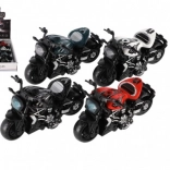 Mini moto métal/plastique à rétro-friction - 4 couleurs