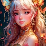 Puzzle BLUEBIRD Jeune fille aux papillons 300 pièces