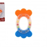 Hochet et anneau de dentition ovale plastique silicone
