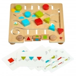 Labyrinthe en bois avec formes géométriques et modèles LUCY & LEO