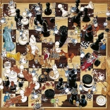 HEYE Puzzle Noir ou Blanc Échecs 1000 pièces